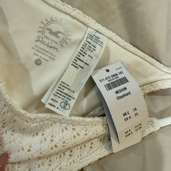 White Crochet Bikini Bottom - Picture 4 of 4